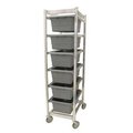 Prairie View Industries 6 Lug Aluminum Carts- 36.75 x 28.5 x 32.75 in. LUGDB6